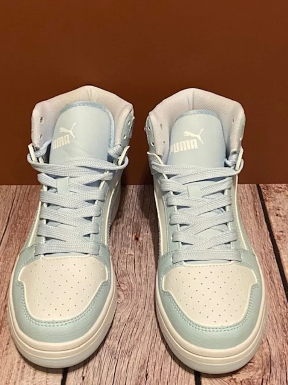Puma High-Top Sneakers – Iridescent Pearl